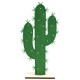 6 Cactus decorativo fieltro y madera 19x35.5cm