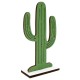 6 Figuras madera cactus 8x15.5 cm