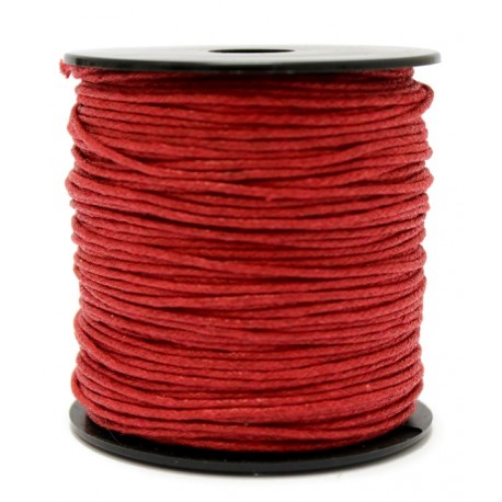 Cuerda Encerada Rojo 90m