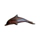 12 Delfines madera Sonokeling 8 cm