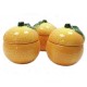 8 Cuencos fruta naranja