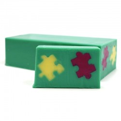 Jabón diseño puzzle - lilas