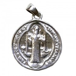Colgante plata - medalla San Benito