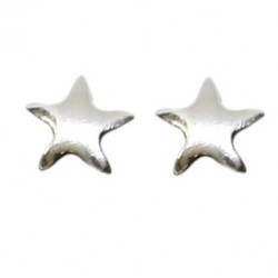 Pendientes plata - estrella mini 4