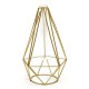 Florero diseño geométrico dorado "Golden Chic" 23x15cm